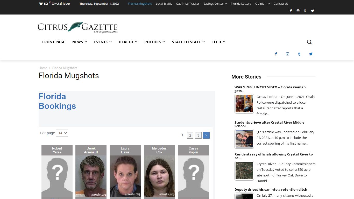 Florida Mugshots | Citrus Gazette